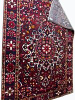 Antique Bakhtiari Khesti Garden Design Handwoven Carpet – Authentic Persian Wool Rug – Item 221 - Image 7