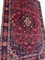 Majestic Handwoven Bakhtiari Tribal Medallion Carpet – Authentic Persian Wool Rug – Item 222 - Image 8