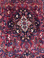 Majestic Handwoven Bakhtiari Tribal Medallion Carpet – Authentic Persian Wool Rug – Item 222 - Image 7