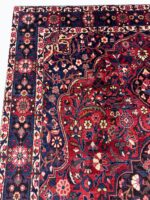 Majestic Handwoven Bakhtiari Tribal Medallion Carpet – Authentic Persian Wool Rug – Item 222 - Image 6