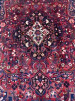 Majestic Handwoven Bakhtiari Tribal Medallion Carpet – Authentic Persian Wool Rug – Item 222 - Image 4