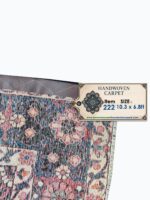 Majestic Handwoven Bakhtiari Tribal Medallion Carpet – Authentic Persian Wool Rug – Item 222 - Image 9