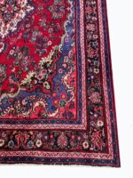 Rare Handwoven Bibikabad (Bibikbaf) Tribal Medallion Carpet – Authentic Persian Wool Rug – Item 223 - Image 3