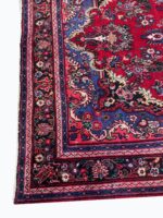 Rare Handwoven Bibikabad (Bibikbaf) Tribal Medallion Carpet – Authentic Persian Wool Rug – Item 223 - Image 4