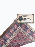 Exquisite Handwoven Yalameh Tribal Carpet – Authentic Persian Wool Rug – Item 224 - Image 8