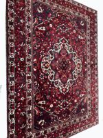 Majestic Handwoven Bakhtiari Royal Medallion Carpet – Authentic Persian Wool Rug – Item 226 - Image 9
