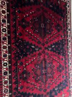 Authentic Handwoven Bakhtiari Tribal Geometric Medallion Carpet – Persian Wool Rug – Item 228 - Image 7