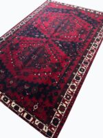 Authentic Handwoven Bakhtiari Tribal Geometric Medallion Carpet – Persian Wool Rug – Item 228 - Image 6
