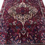 Vintage Persian Bakhtiari Medallion Carpet – Authentic Hand-Knotted Wool Rug – Item 229
