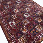 Vintage Persian Bakhtiari Khesti Garden & Animal Carpet – Authentic Hand-Knotted Wool Rug – Item 230