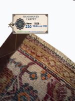 Vintage Persian Bakhtiari Khesti Garden & Animal Carpet – Authentic Hand-Knotted Wool Rug – Item 230 - Image 8