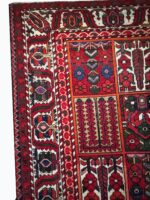 Vintage Persian Bakhtiari Khesti All-Over Box Design Carpet – Authentic Hand-Knotted Wool Rug – Item 231 - Image 3