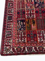 Vintage Persian Bakhtiari Khesti All-Over Box Design Carpet – Authentic Hand-Knotted Wool Rug – Item 231 - Image 2
