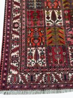 Vintage Persian Bakhtiari Khesti Garden Panel Carpet – Authentic Hand-Knotted Wool Rug – Item 233 - Image 2