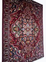 Vintage Palatial Persian Bakhtiari Tribal Medallion Carpet – Authentic Hand-Knotted Wool Rug – Item 235 - Image 5