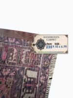 Vintage Palatial Persian Bakhtiari Tribal Medallion Carpet – Authentic Hand-Knotted Wool Rug – Item 235 - Image 9