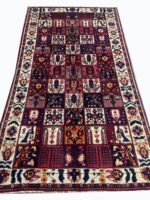 Palatial Handwoven Persian Bakhtiari Khesti Garden Panel Carpet – Authentic Wool Rug – Item 236
