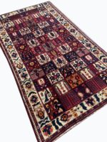 Palatial Handwoven Persian Bakhtiari Khesti Garden Panel Carpet – Authentic Wool Rug – Item 236 - Image 7