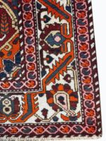 Palatial Vintage Handwoven Persian Bakhtiari Ogival Lattice Rug – Authentic Wool Oriental Carpet | Item No. 237 - Image 9