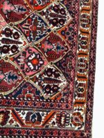 Palatial Vintage Handwoven Persian Bakhtiari Ogival Lattice Rug – Authentic Wool Oriental Carpet | Item No. 237 - Image 7