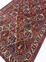 Palatial Vintage Handwoven Persian Bakhtiari Ogival Lattice Rug – Authentic Wool Oriental Carpet | Item No. 237 - Image 5