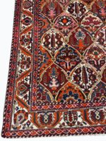 Palatial Vintage Handwoven Persian Bakhtiari Ogival Lattice Rug – Authentic Wool Oriental Carpet | Item No. 237 - Image 3