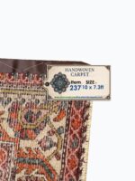 Palatial Vintage Handwoven Persian Bakhtiari Ogival Lattice Rug – Authentic Wool Oriental Carpet | Item No. 237 - Image 11