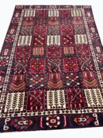 Palatial Handwoven Persian Bakhtiari Khesti Garden Panel Rug – Authentic Wool Oriental Carpet | Item No. 238