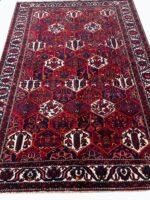 Palatial Handwoven Persian Bakhtiari Honeycomb Geometric Rug – Authentic Wool Oriental Carpet | Item No. 239