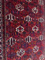 Palatial Handwoven Persian Bakhtiari Honeycomb Geometric Rug – Authentic Wool Oriental Carpet | Item No. 239 - Image 5