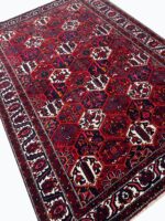 Palatial Handwoven Persian Bakhtiari Honeycomb Geometric Rug – Authentic Wool Oriental Carpet | Item No. 239 - Image 3