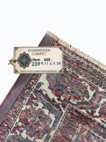 Palatial Handwoven Persian Bakhtiari Honeycomb Geometric Rug – Authentic Wool Oriental Carpet | Item No. 239 - Image 7