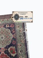 Royal Handwoven Persian Tabriz Sheikh Safi Carpet 50 Raj – Premium Wool & Silk Rug | Item No. 240 - Image 9