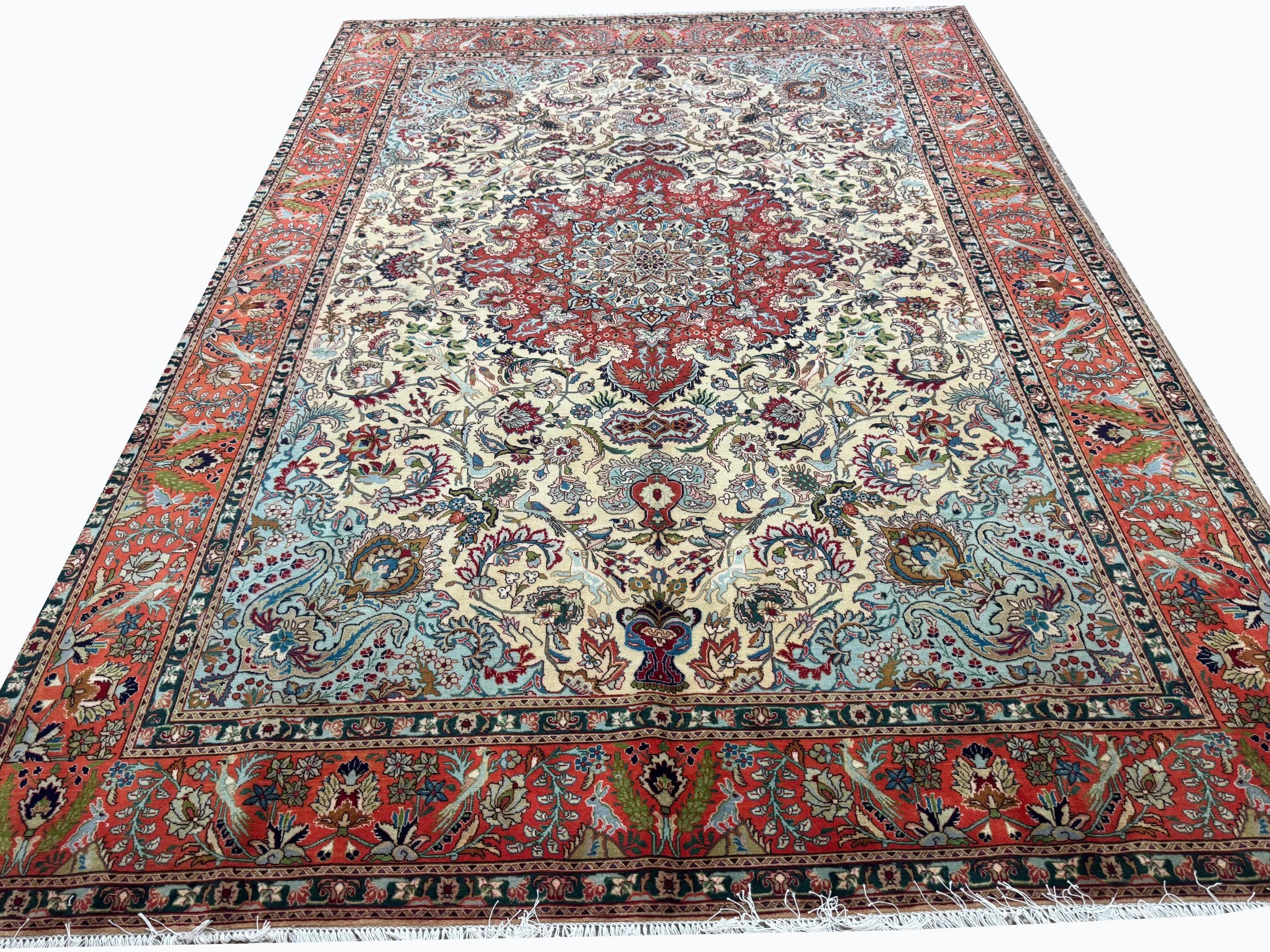 WhatsApp Image 2026-07-23 at 7.29.13 PM Royal Handwoven Persian Tabriz Pictorial Hunting & Animal Motif Carpet | Item No. 248 - Image 1