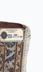 Royal Signed Handwoven Persian Kashan Carpet – All-Over Shah Abbas Wool Rug | Item No. 249 - Image 6