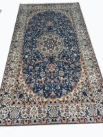 Royal Nain Wool & Silk Masterpiece Carpet – Handwoven Persian Medallion Rug | Item No. 250