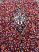 Royal Handwoven Kashan Medallion Masterpiece Carpet – Persian Wool Rug | Item No. 251 - Image 5