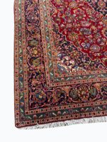 Royal Handwoven Kashan Medallion Masterpiece Carpet – Persian Wool Rug | Item No. 251 - Image 3