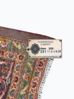 Royal Handwoven Kashan Medallion Masterpiece Carpet – Persian Wool Rug | Item No. 251 - Image 7