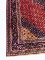 Palatial Genuine Persian Mahi Tabriz Handwoven Oriental Rug – Herati Pattern Wool Carpet | Item No. 253 - Image 6