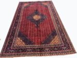 Palatial Genuine Persian Mahi Tabriz Handwoven Oriental Rug – Herati Pattern Wool Carpet | Item No. 253