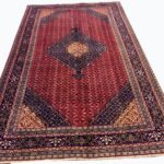 Palatial Genuine Persian Mahi Tabriz Handwoven Oriental Rug – Herati Pattern Wool Carpet | Item No. 253