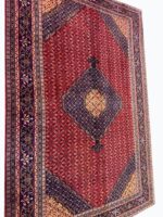 Palatial Genuine Persian Mahi Tabriz Handwoven Oriental Rug – Herati Pattern Wool Carpet | Item No. 253 - Image 4