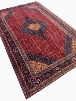 Palatial Genuine Persian Mahi Tabriz Handwoven Oriental Rug – Herati Pattern Wool Carpet | Item No. 253 - Image 3