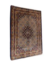 Fine Hand-Knotted Persian Mood (Mud) Wool & Silk Rug – Item No. 268 - Image 5