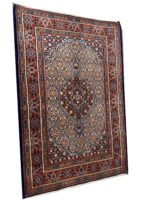 Fine Hand-Knotted Persian Mood (Mud) Wool & Silk Rug – Item No. 269 - Image 3