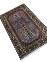 Authentic Hand-Knotted Fine Tabriz Pictorial & Prayer Niche Carpet – Item #270 - Image 5