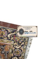 Authentic Hand-Knotted Fine Tabriz Pictorial & Prayer Niche Carpet – Item #270 - Image 2
