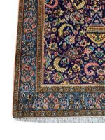Fine Hand-Knotted Persian Vase & Botanical Wool & Silk Rug – Item No. 271 - Image 6