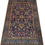 Fine Hand-Knotted Persian Vase & Botanical Wool & Silk Rug – Item No. 271